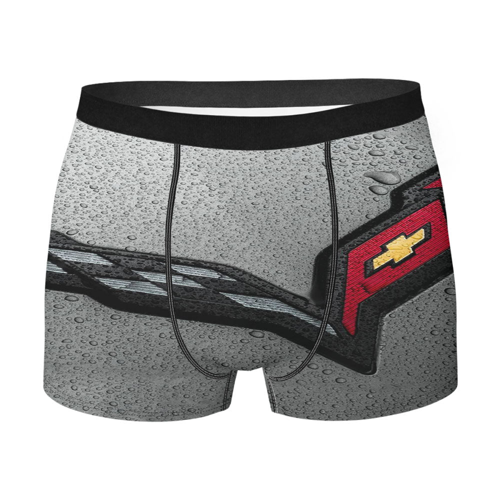 Corvette Water Drop Logo Men's Boxer Briefs