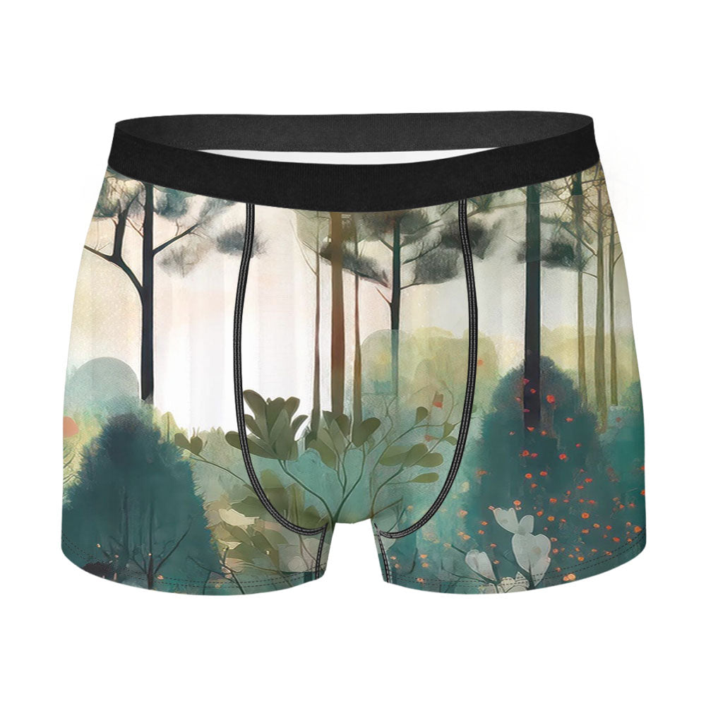 Cottage Folk Art Country Forest Men's Boxer Briefs