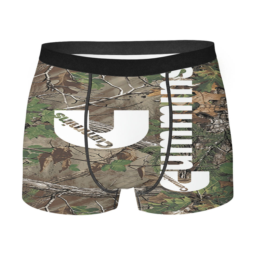 Cummins Diesel Camouflage Realtree Logo Men's Boxer Briefs