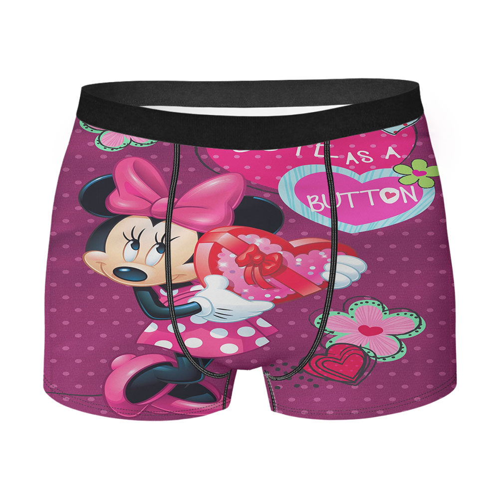 Cute As A Button Minnie Men's Boxer Briefs