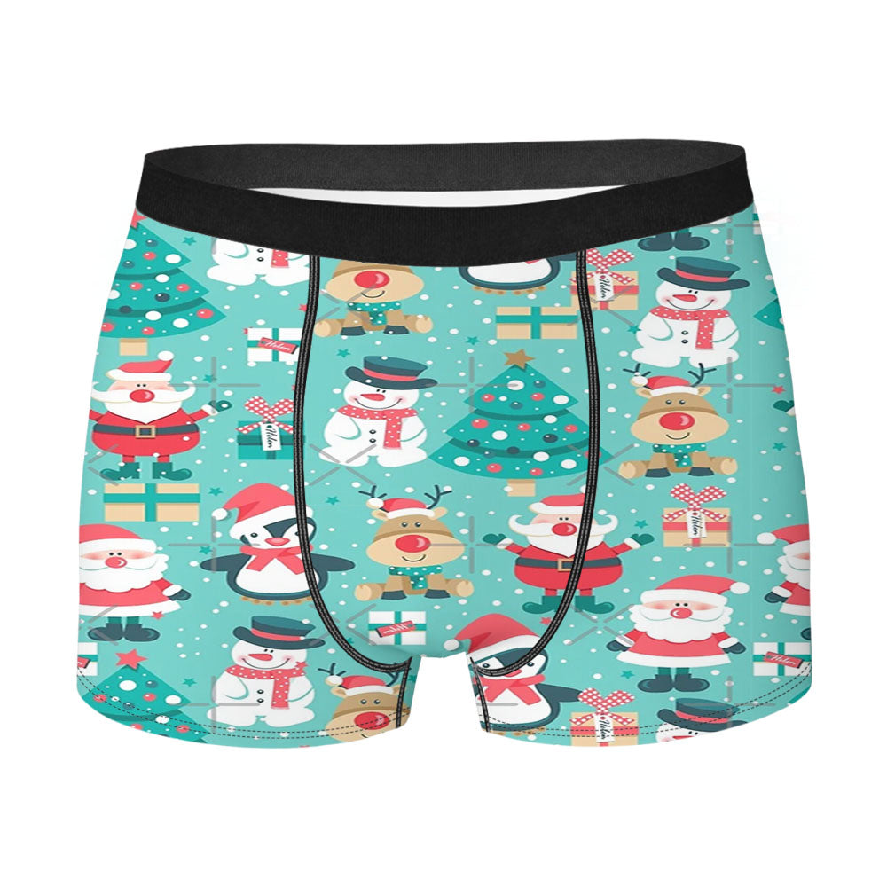 Cute Christmas Men's Boxer Briefs