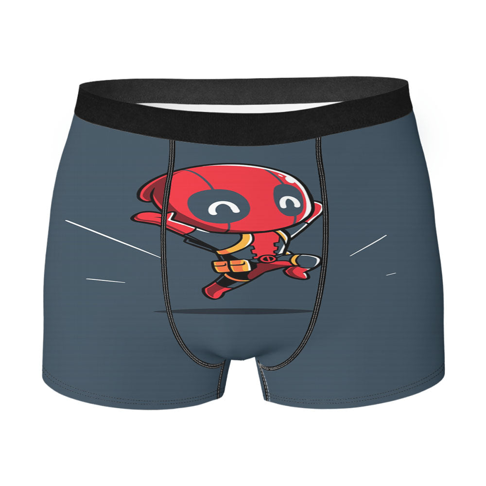 Cute Happy Deadpool Men's Boxer Briefs