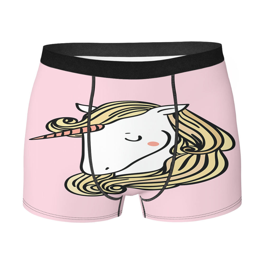 Cute Unicorn Men's Boxer Briefs