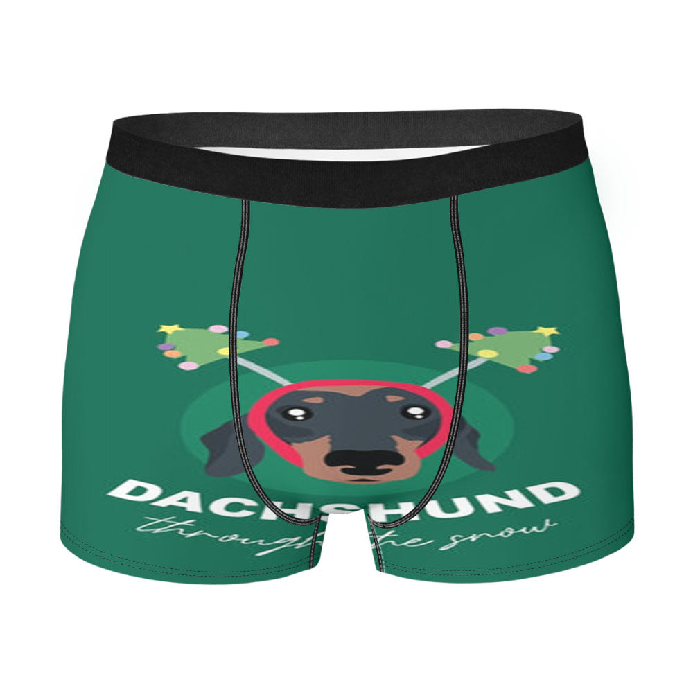 Dachshund Through The Snow Men's Boxer Briefs