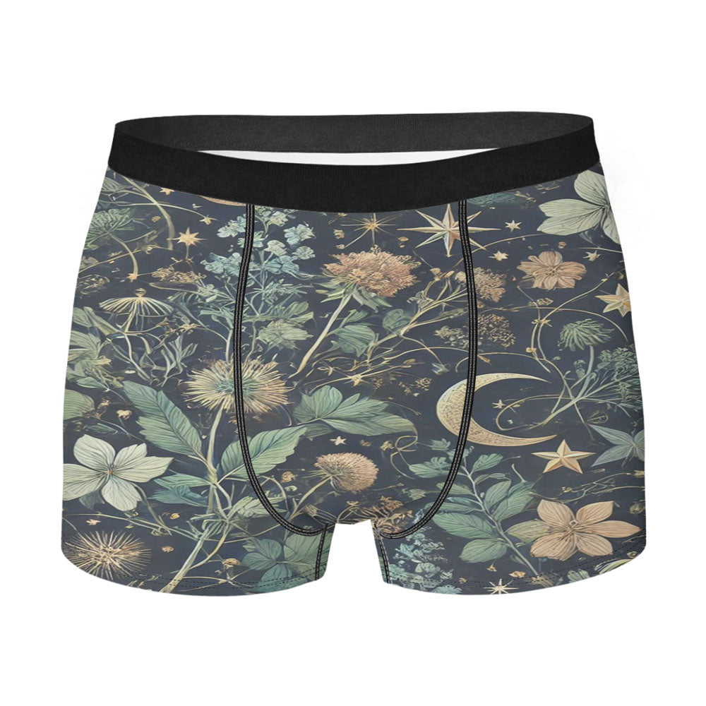 Dark Botanical Celestial Herbs Men's Boxer Briefs