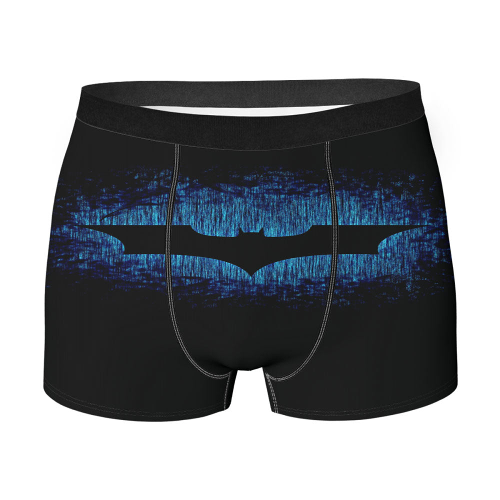 Dc Black And Blue Batman Logo Men's Boxer Briefs