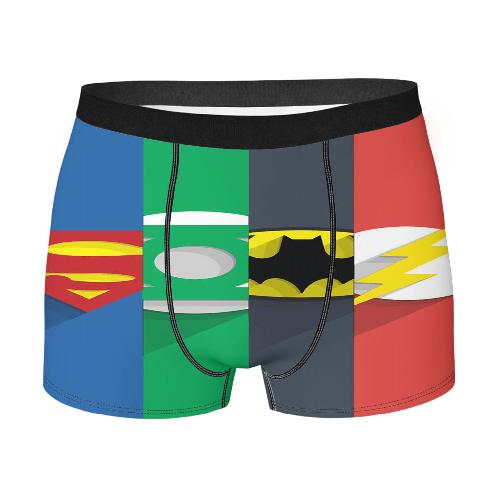 Dc Superheroes Group Men's Boxer Briefs