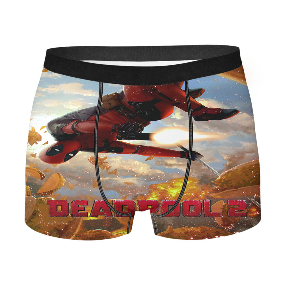 Deadpool 2 Movie Poster Gold Men's Boxer Briefs