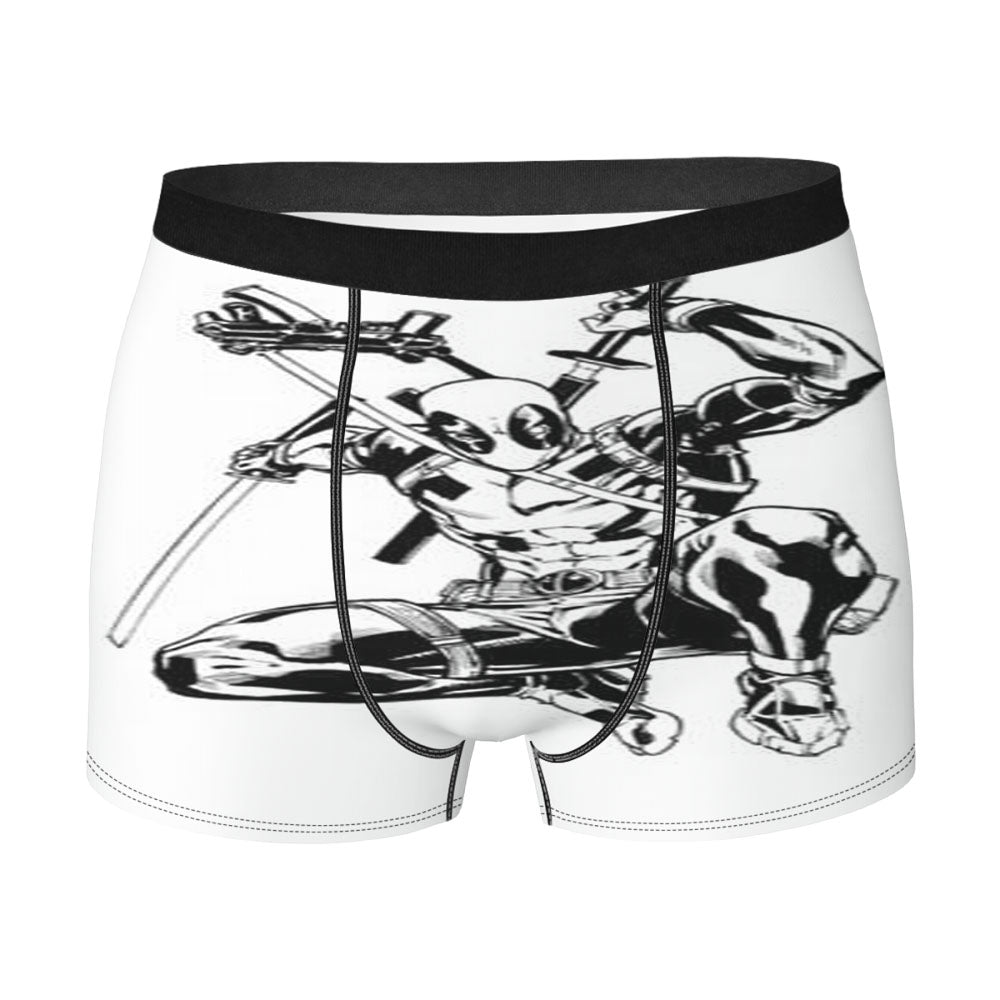 Deadpool Bw Jump Men's Boxer Briefs