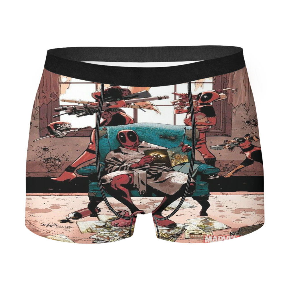 Deadpool Crazy Home Men's Boxer Briefs
