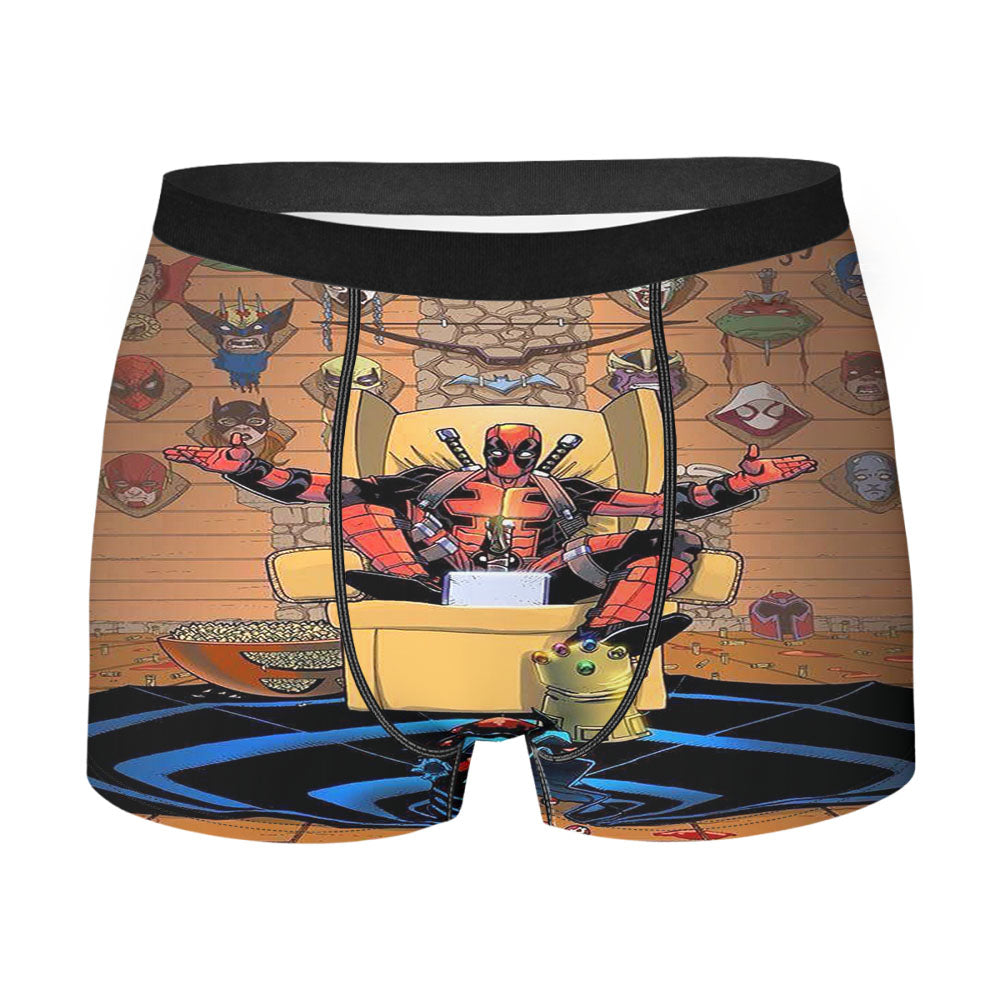 Deadpool Kills All Superheroes Men's Boxer Briefs