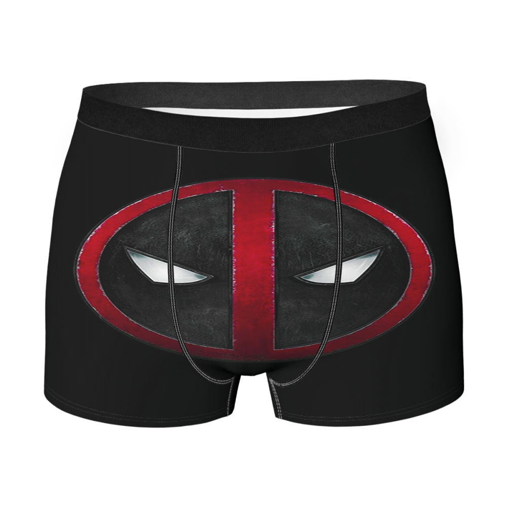Deadpool Logo Black Men's Boxer Briefs