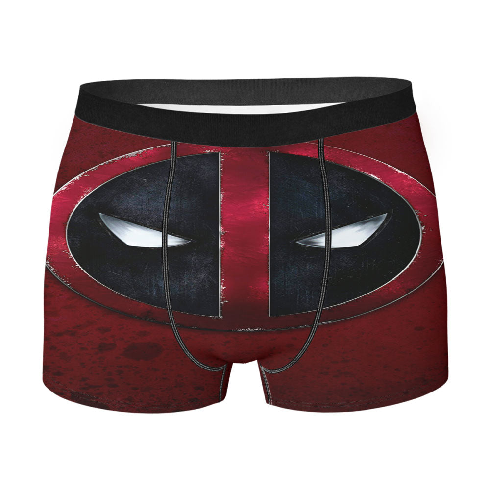 Deadpool Logo Face 2 Men's Boxer Briefs