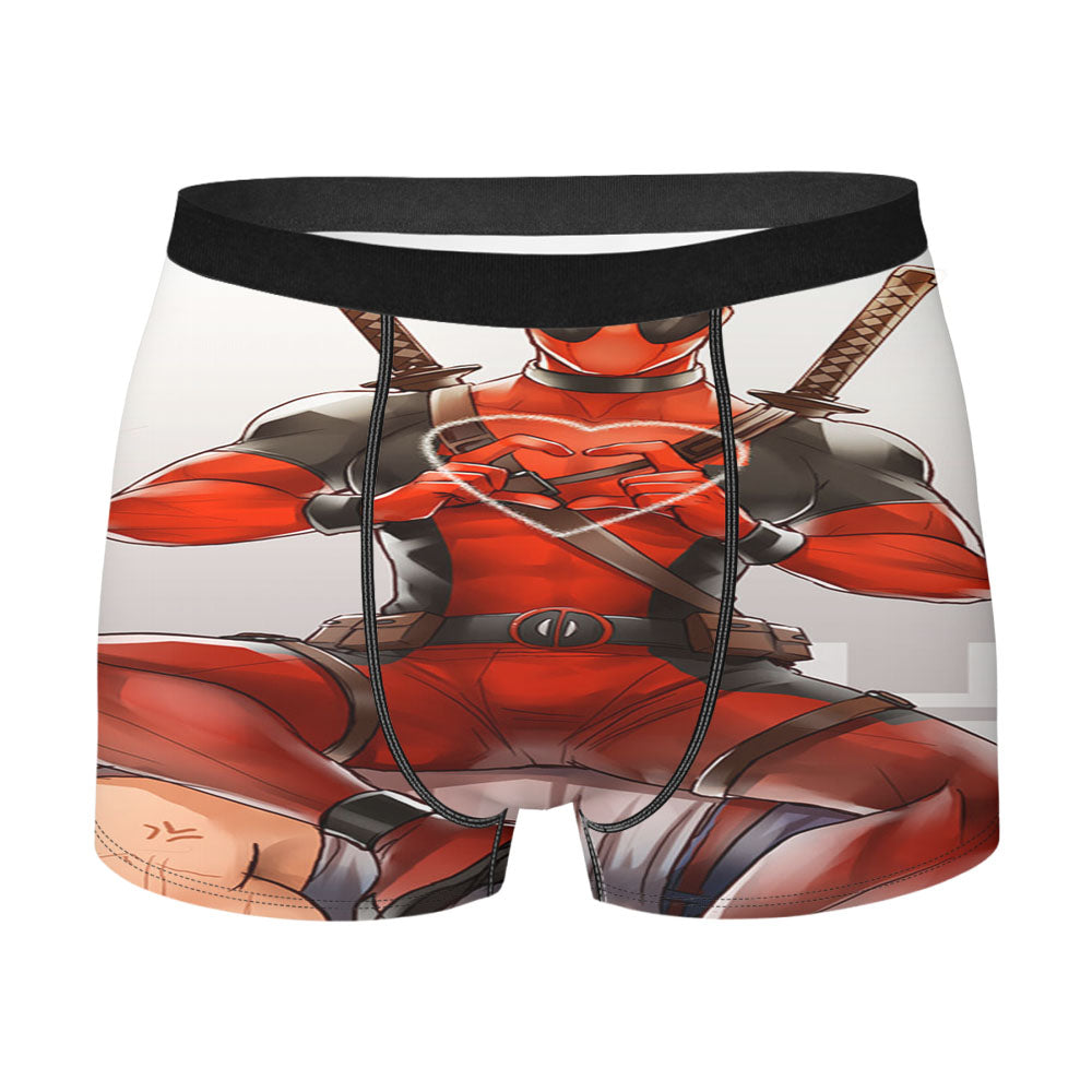 Deadpool Love Heart Men's Boxer Briefs