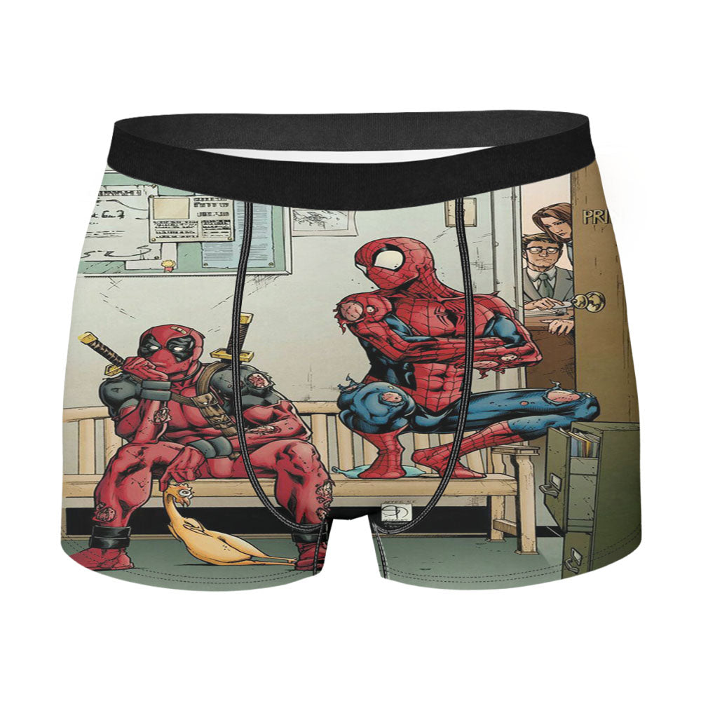 Deadpool Spiderman Men's Boxer Briefs