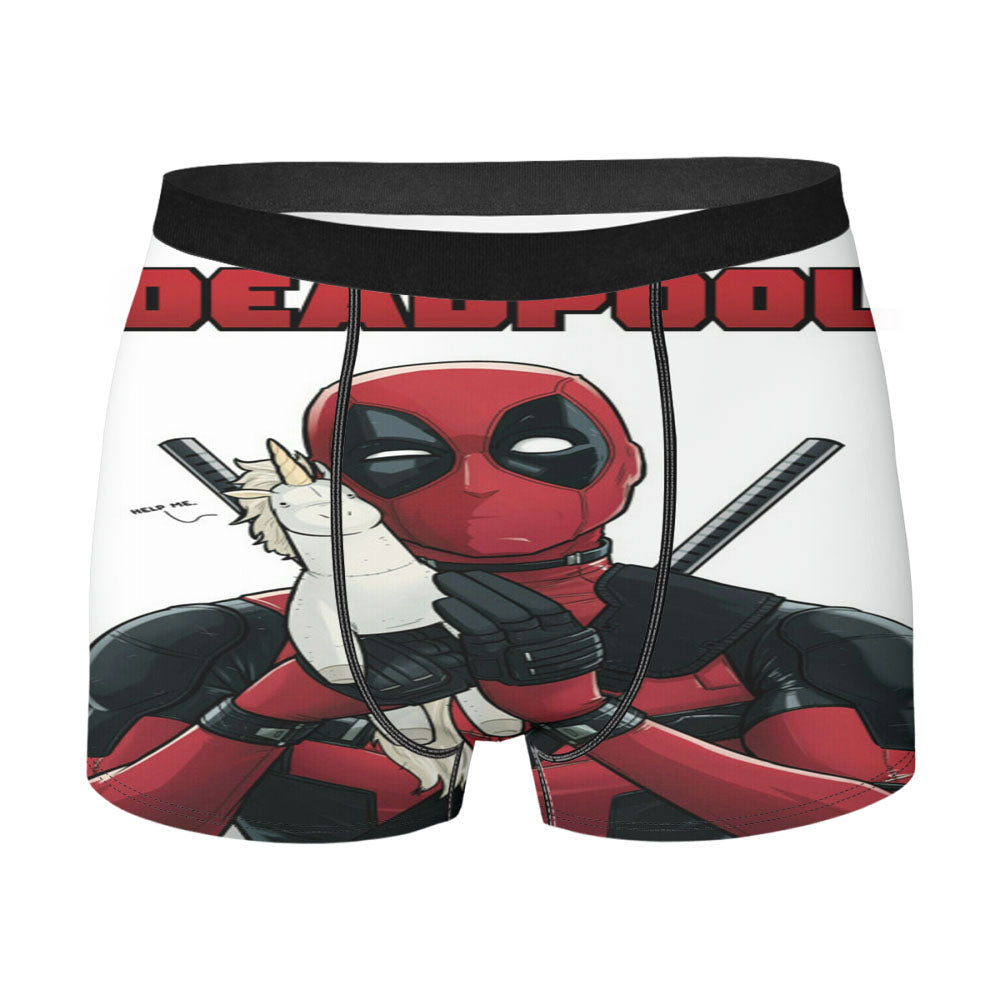 Deadpool Teeth Big Unicorn Men's Boxer Briefs