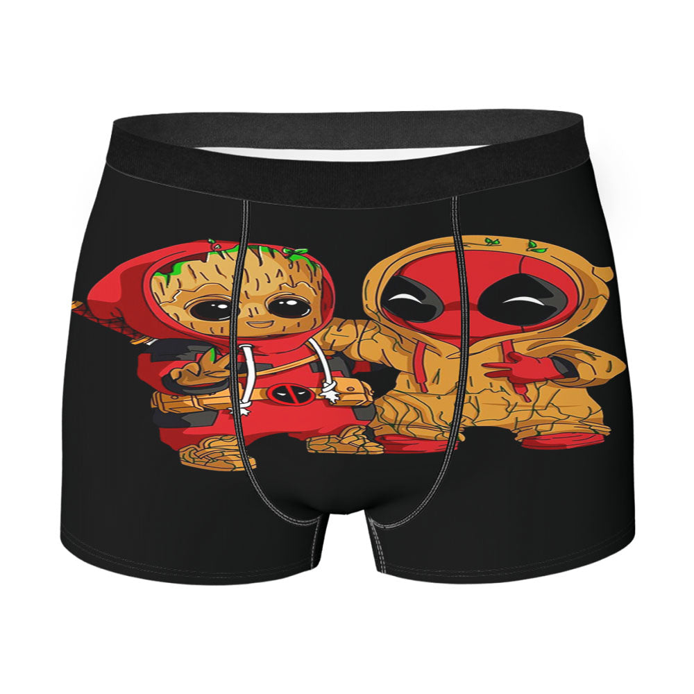 Deadpool X Groot Men's Boxer Briefs