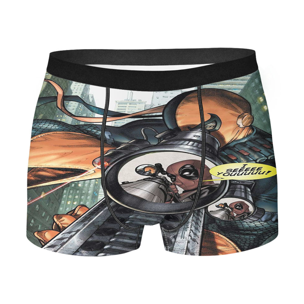Deathstroke And Deadpool Scope Men's Boxer Briefs