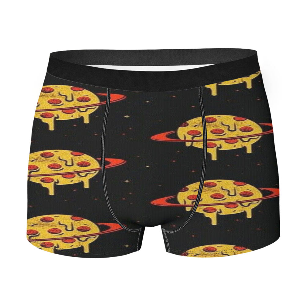 Delivery Pizza Planet Pattern Men's Boxer Briefs