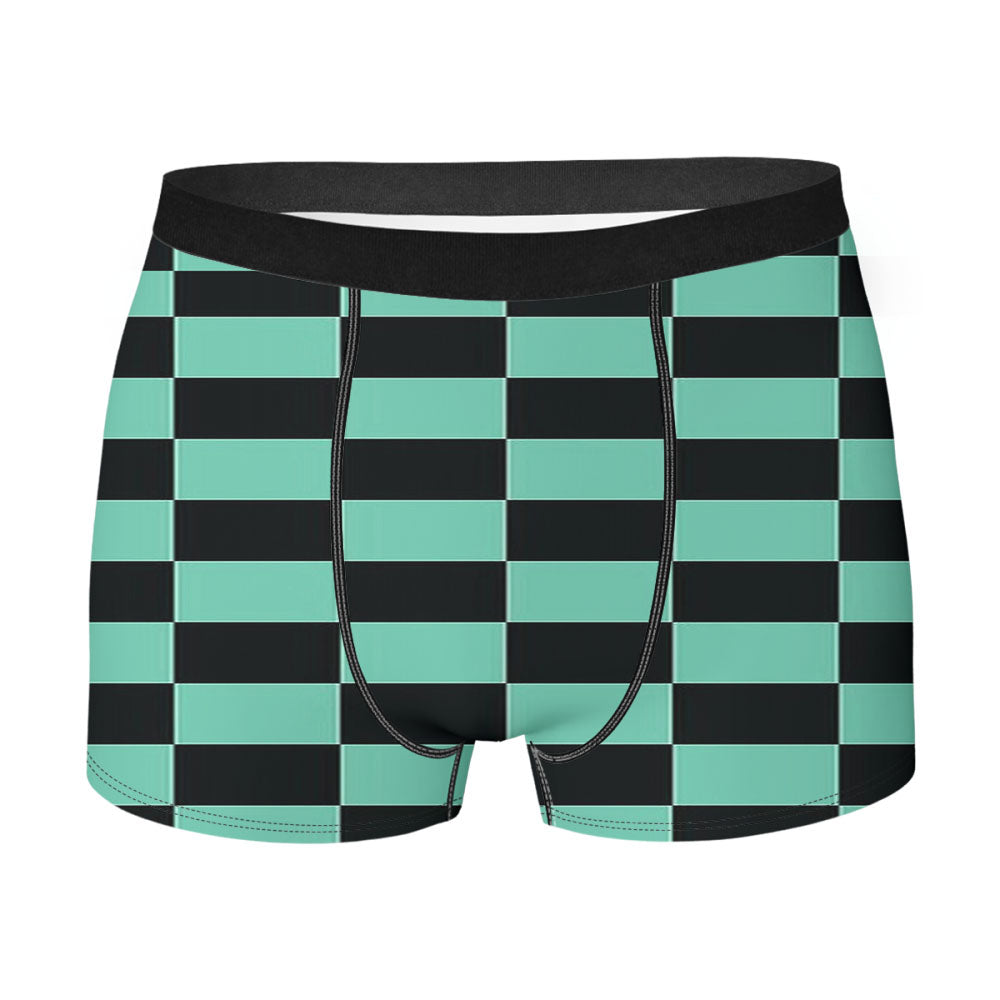 Demon Slayer Tanjiro Kamado Pattern Men's Boxer Briefs