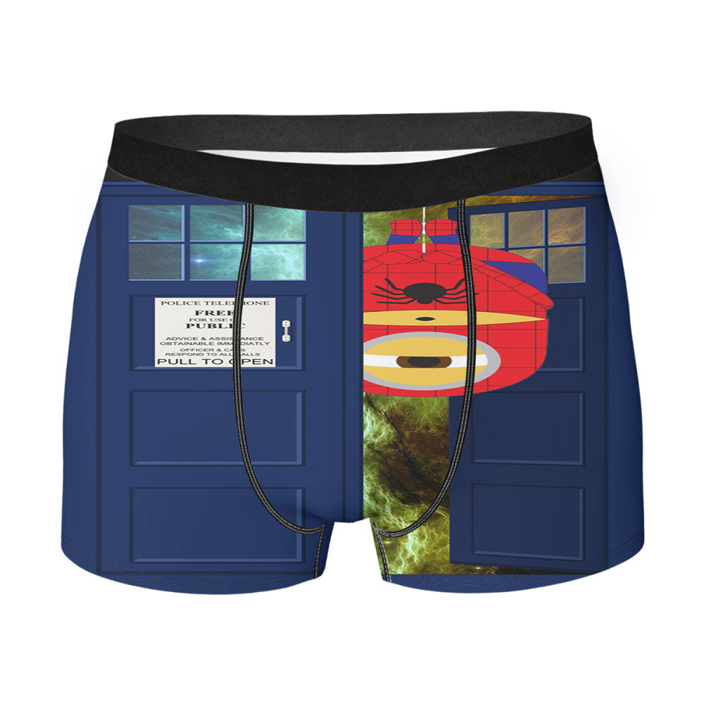 Despicable Me Minion Spiderman Tardis Men's Boxer Briefs