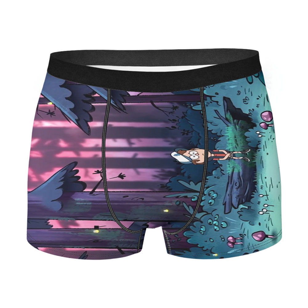 Dipper In The Dark Woods Gravity Falls Men's Boxer Briefs
