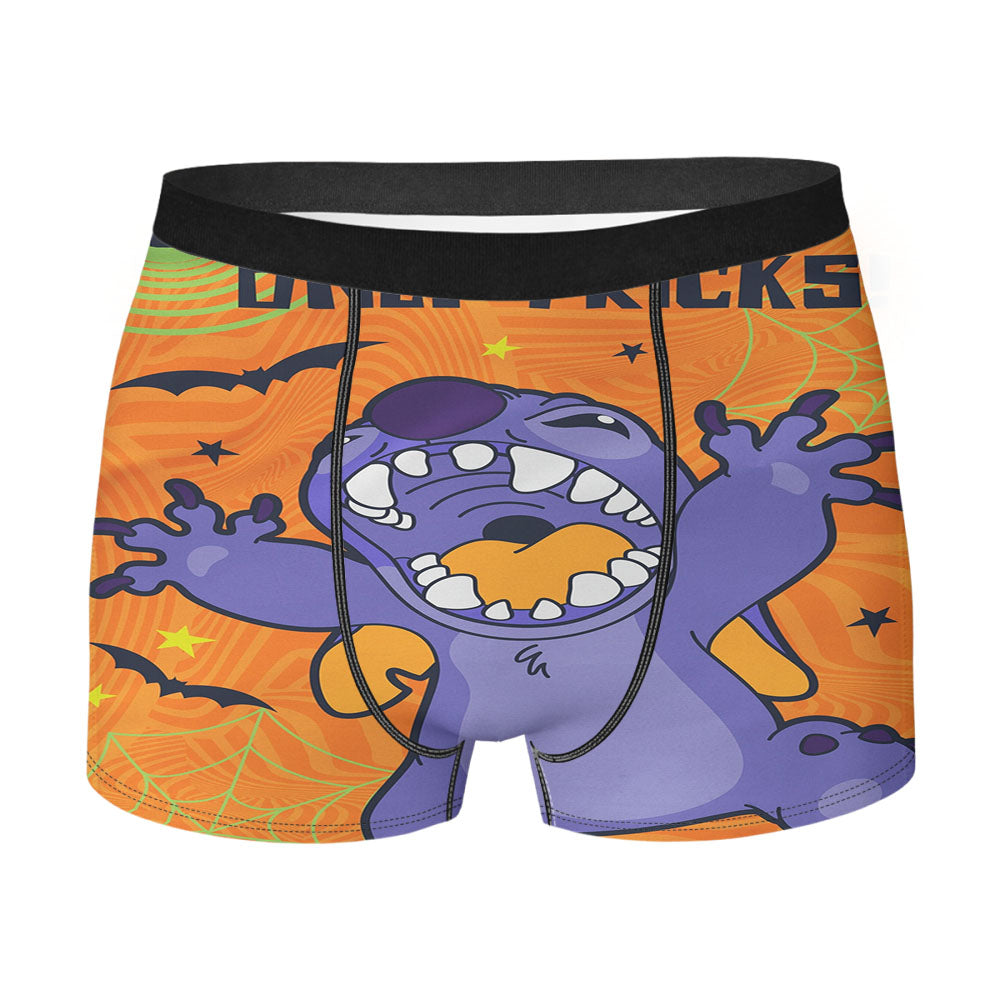 Disney Halloween Mischief Stitch Men's Boxer Briefs