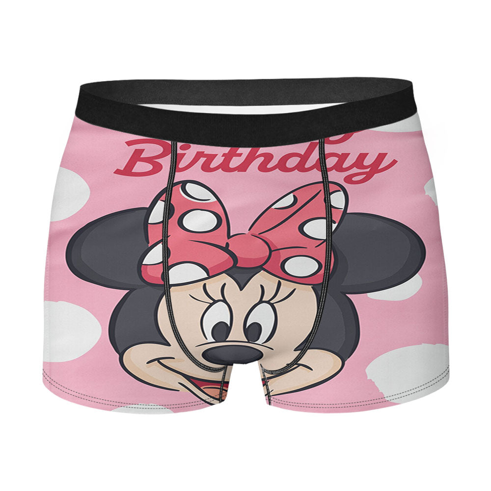 Disney Minnie Mouse Birthday Men's Boxer Briefs