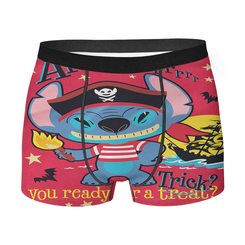 Disney Pirate Stitch Halloween Men's Boxer Briefs