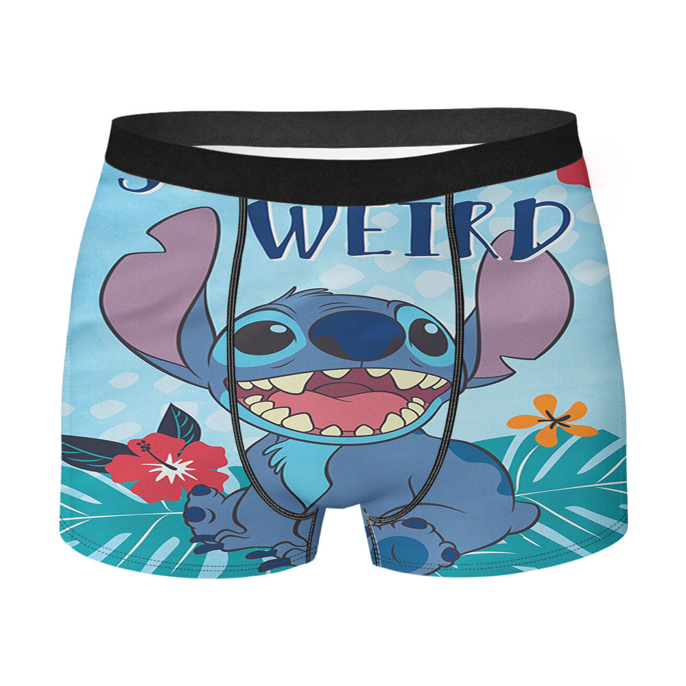 Disney Stay Weird Stitch Men's Boxer Briefs