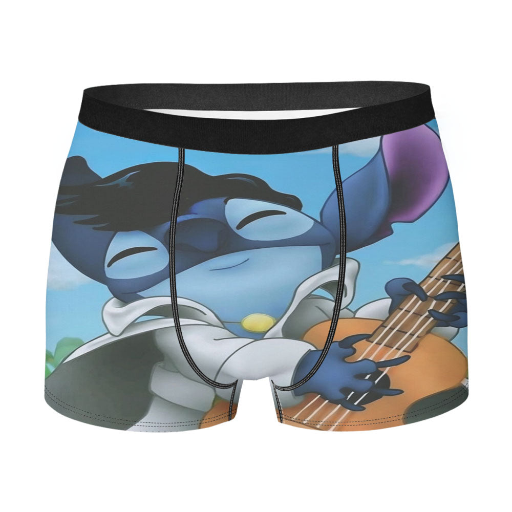 Disney Stitch As Elvis Presley Men's Boxer Briefs