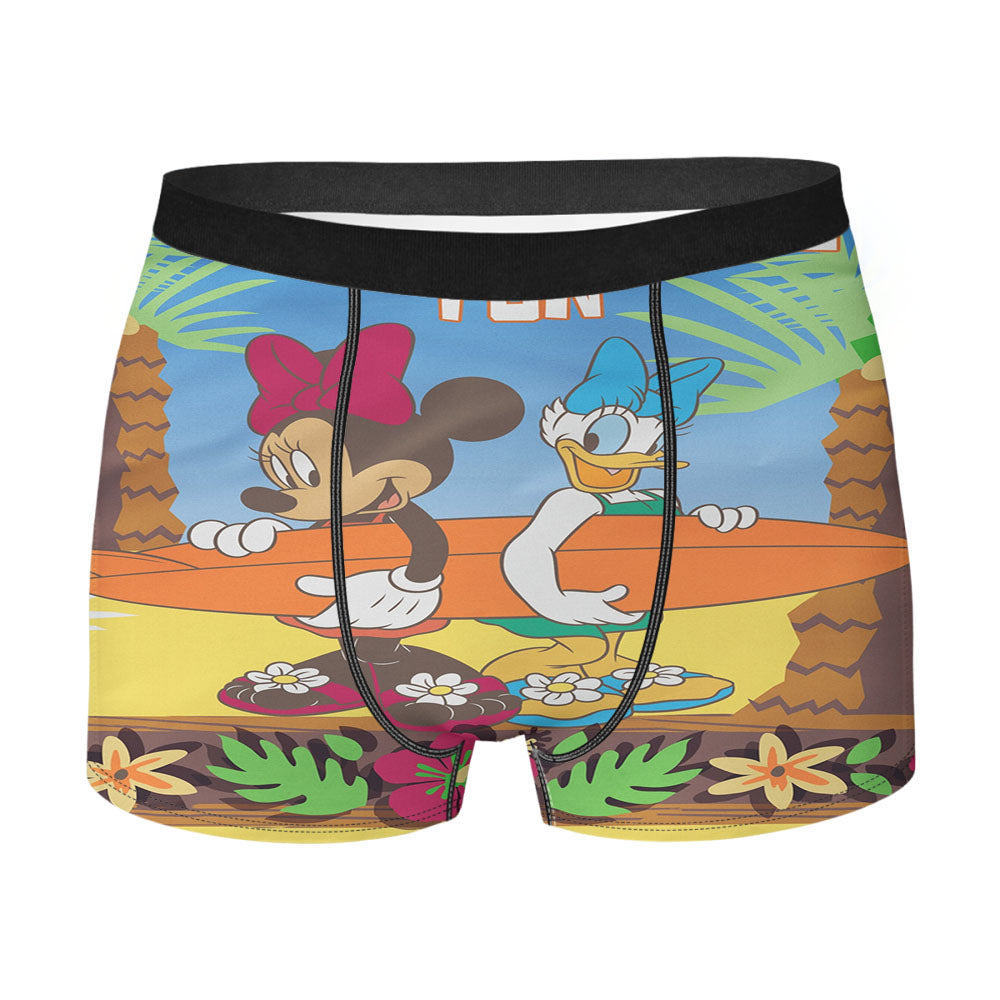Disney Surfergirls Minnie And Daisy Men's Boxer Briefs