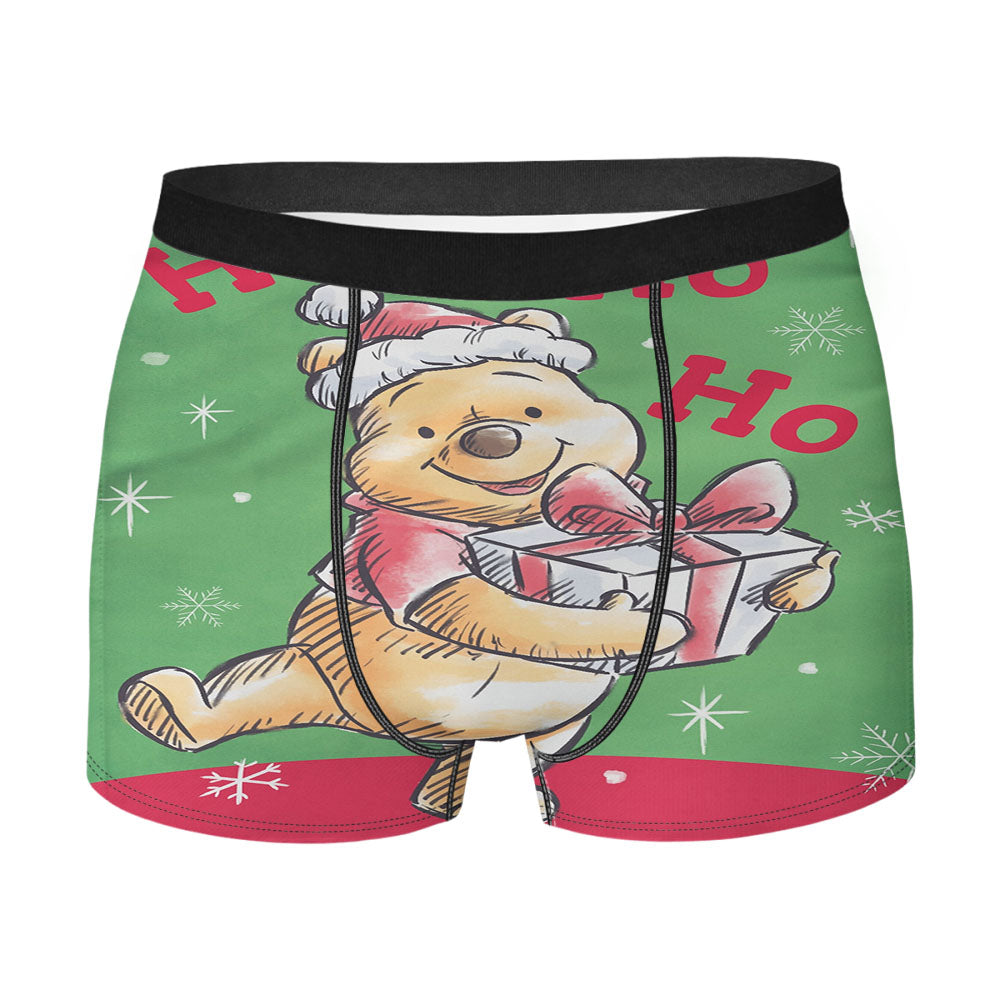 Disney Very Merry Christmas Pooh Men's Boxer Briefs
