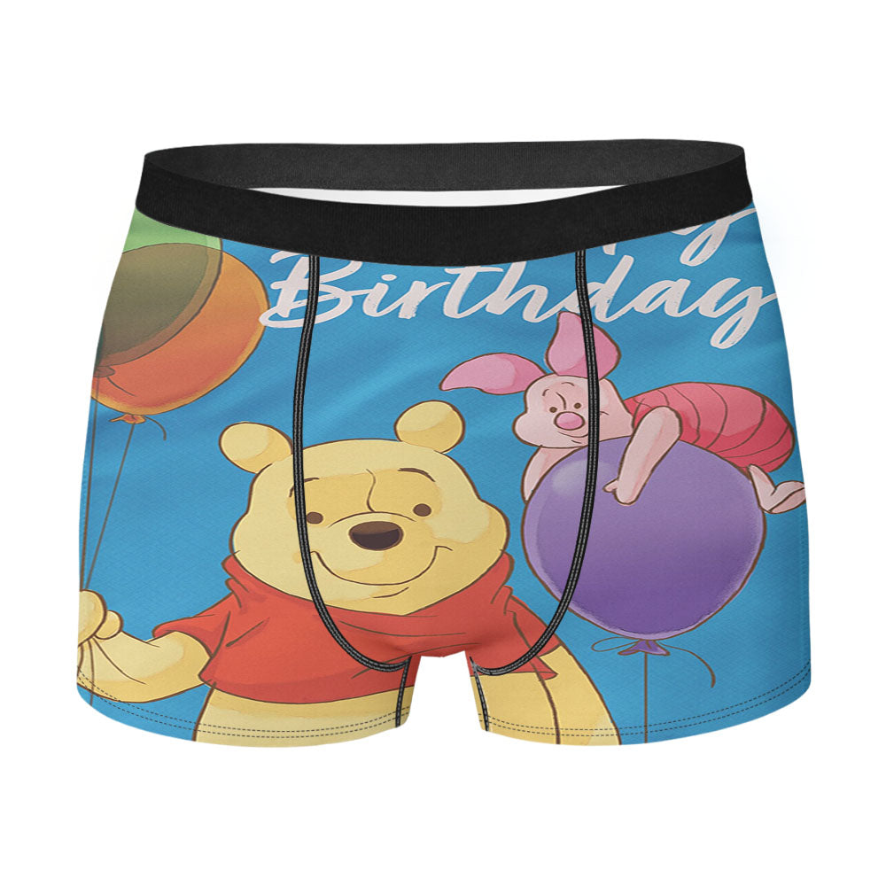 Disney Winnie The Pooh Birthday Men's Boxer Briefs