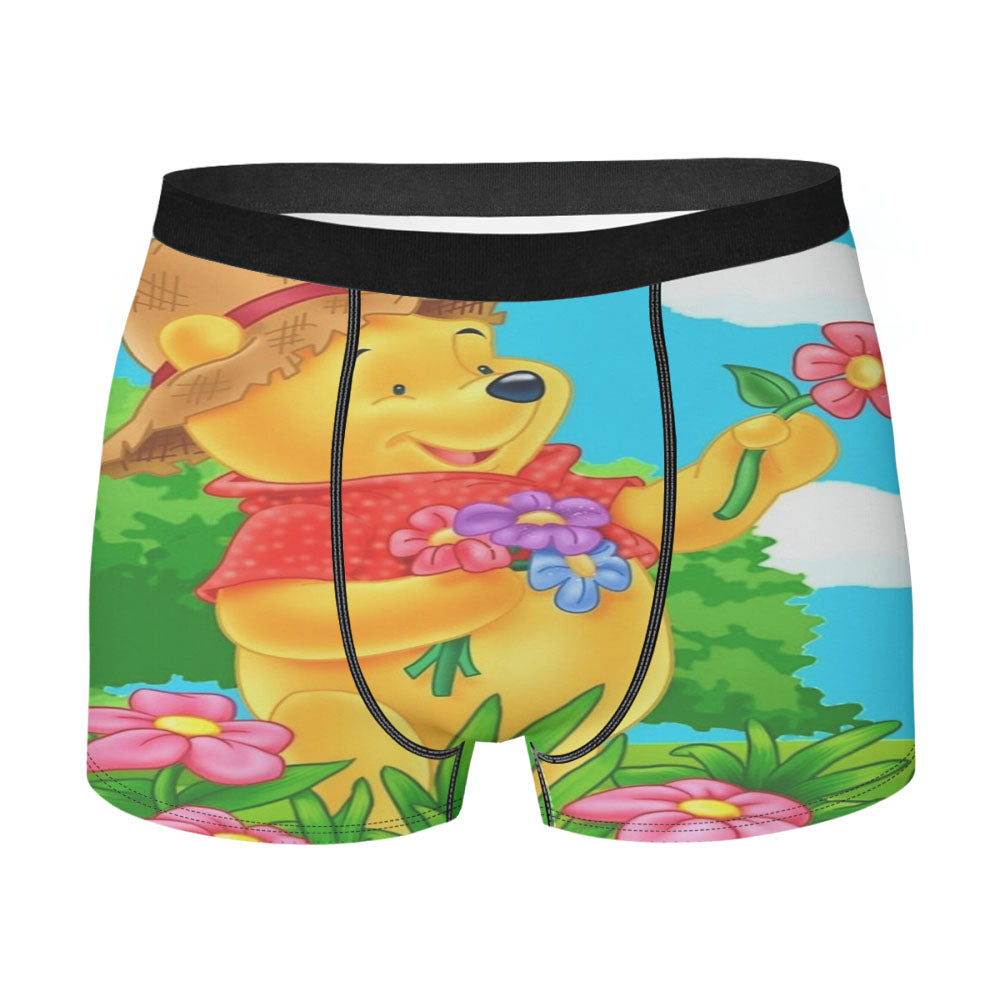 Disney Winnie The Pooh Hello Friends Men's Boxer Briefs