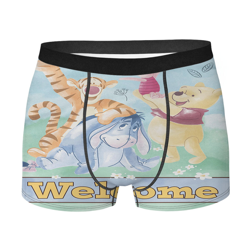 Disney Winnie The Pooh Welcome Men's Boxer Briefs