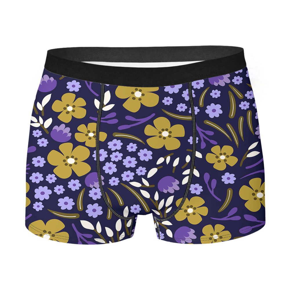 Ditsy Floral Pattern Men's Boxer Briefs