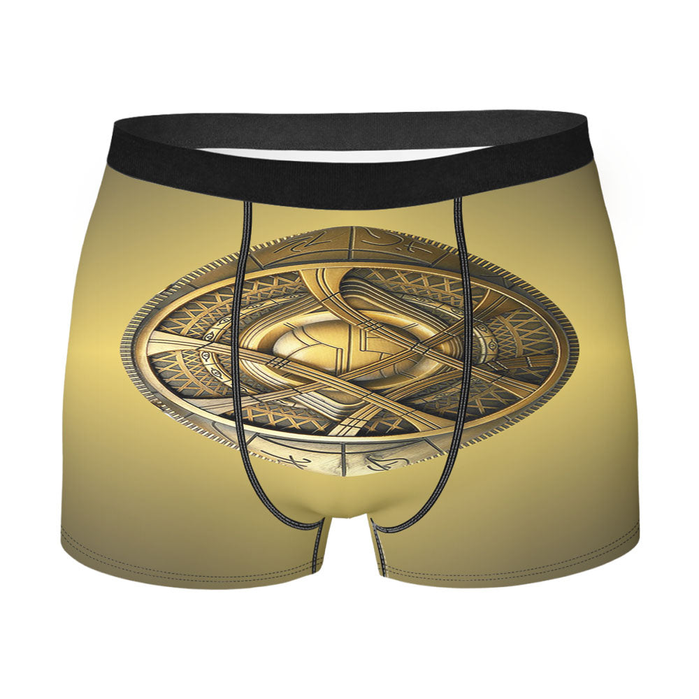 Doctor Strange Pendant Eye Of Agamotto Amulet Necklace Men's Boxer Briefs