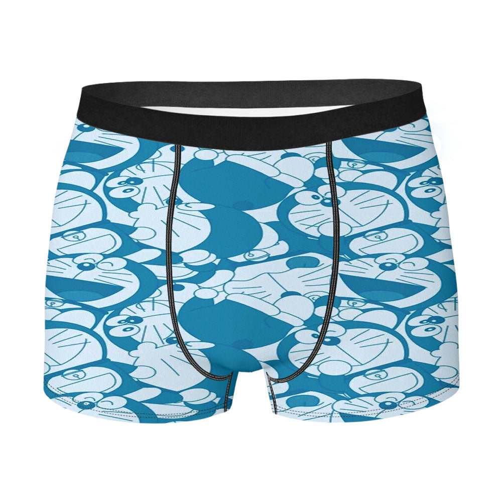 Doraemon Cartoon Pattern Men's Boxer Briefs