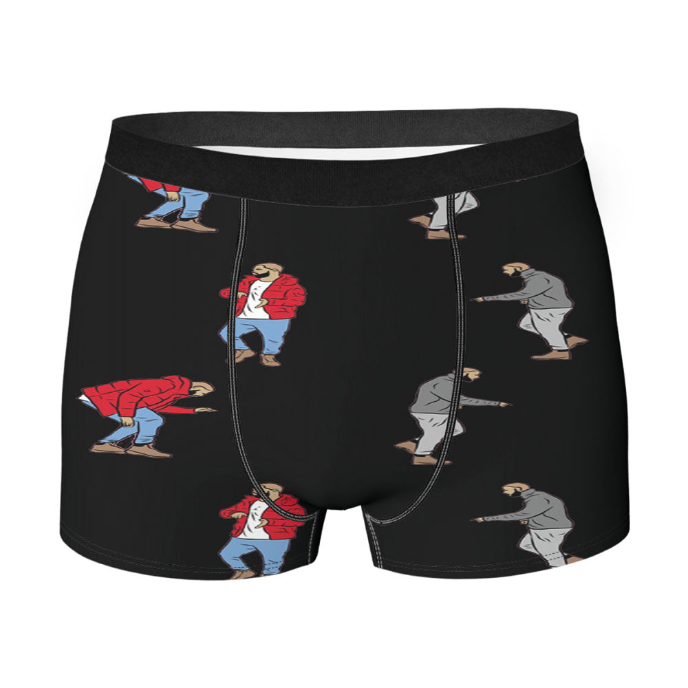 Drake Dance Pattern Men's Boxer Briefs