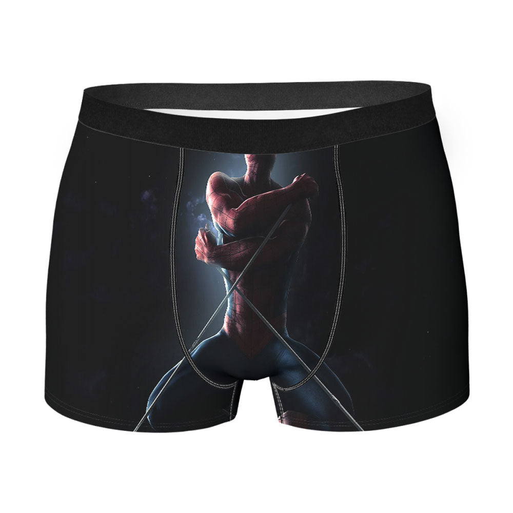 Dramatic Spiderman Superhero Men's Boxer Briefs
