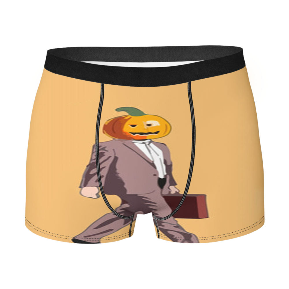 Dwight Pumpkin Head Men's Boxer Briefs
