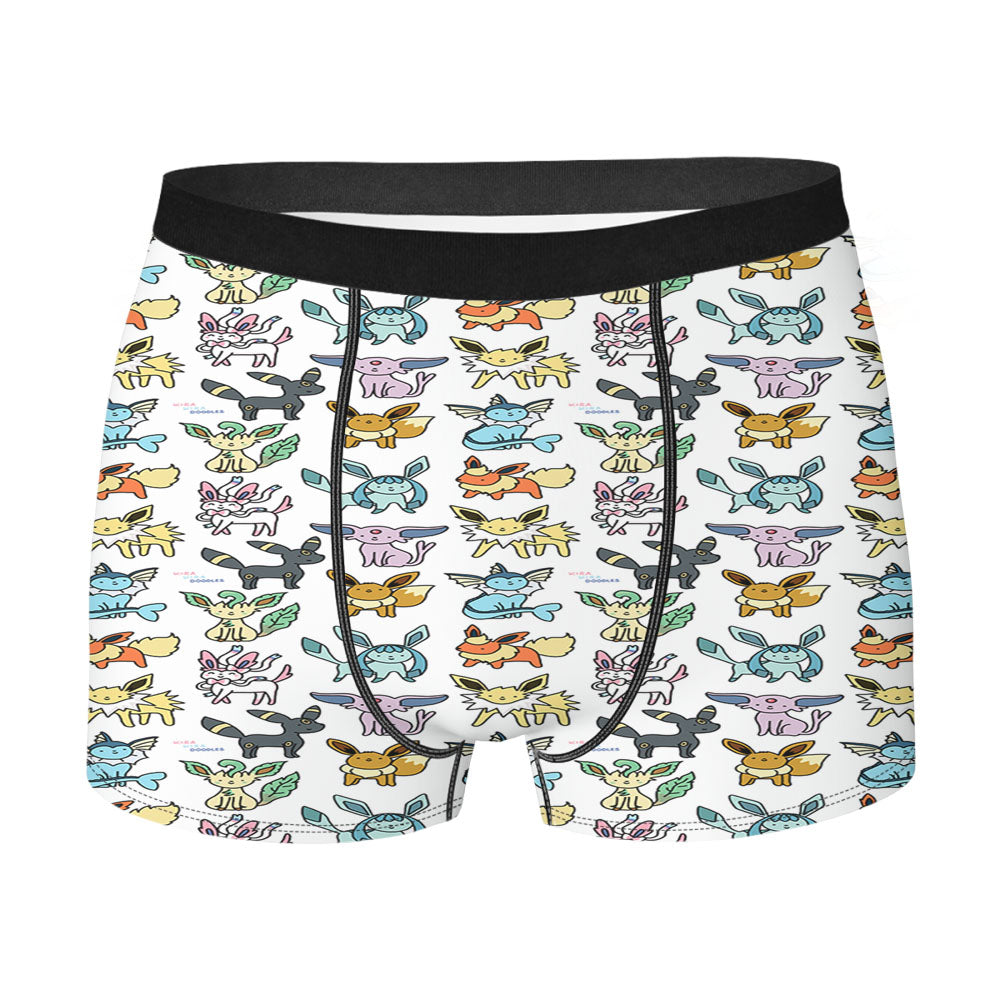 Eevee Pattern Men's Boxer Briefs