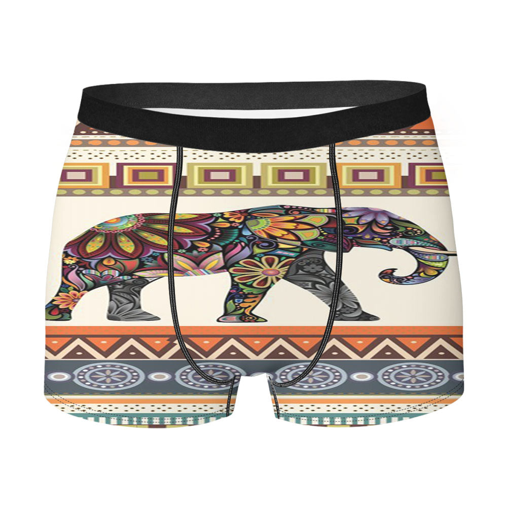 Elephant Aztec Men's Boxer Briefs