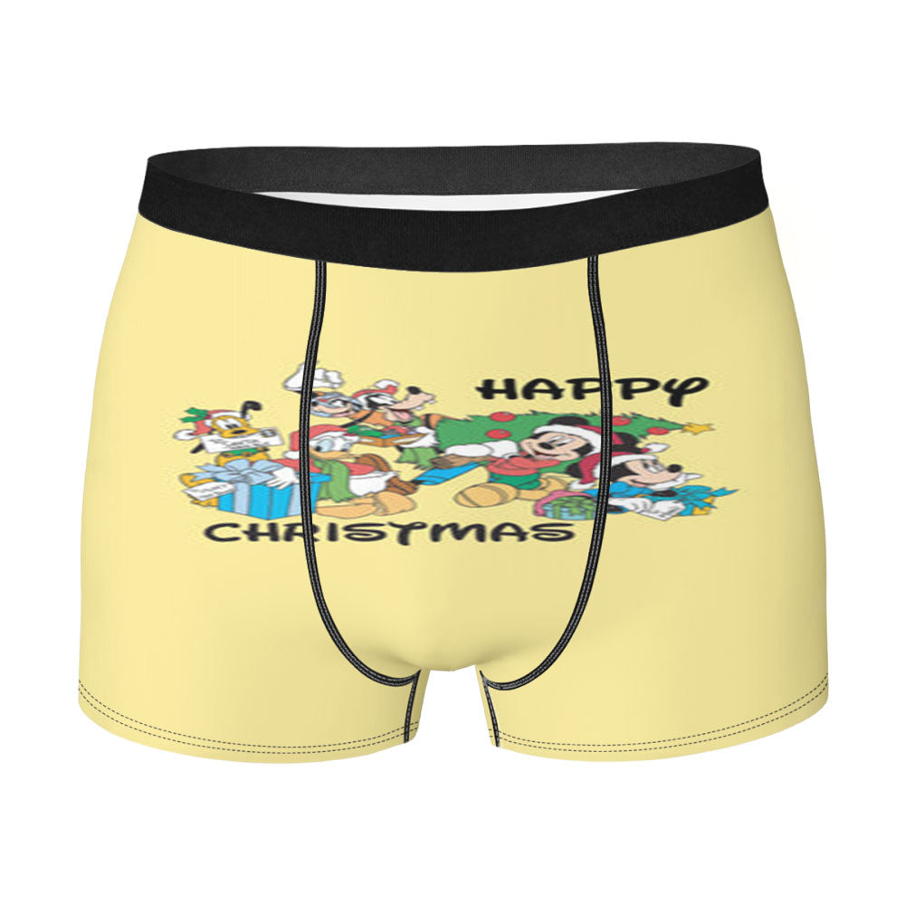 Fairytale Happy Christmas Men's Boxer Briefs