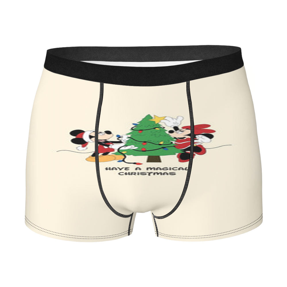Festive Fairytale Mice - Christmas Men's Boxer Briefs