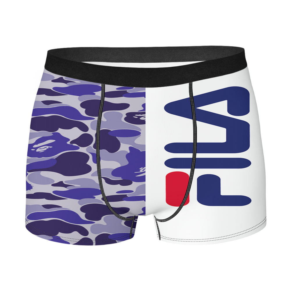 Fila Bape Camo Blue Men's Boxer Briefs