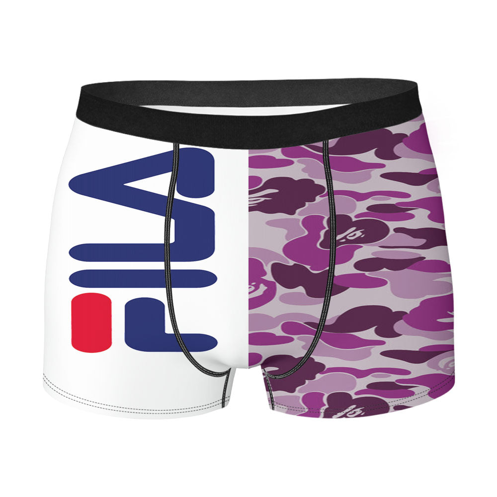 Fila Bape Camo Purple Men's Boxer Briefs