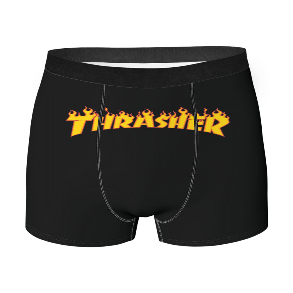 Fire Thrasher Logo Men's Boxer Briefs