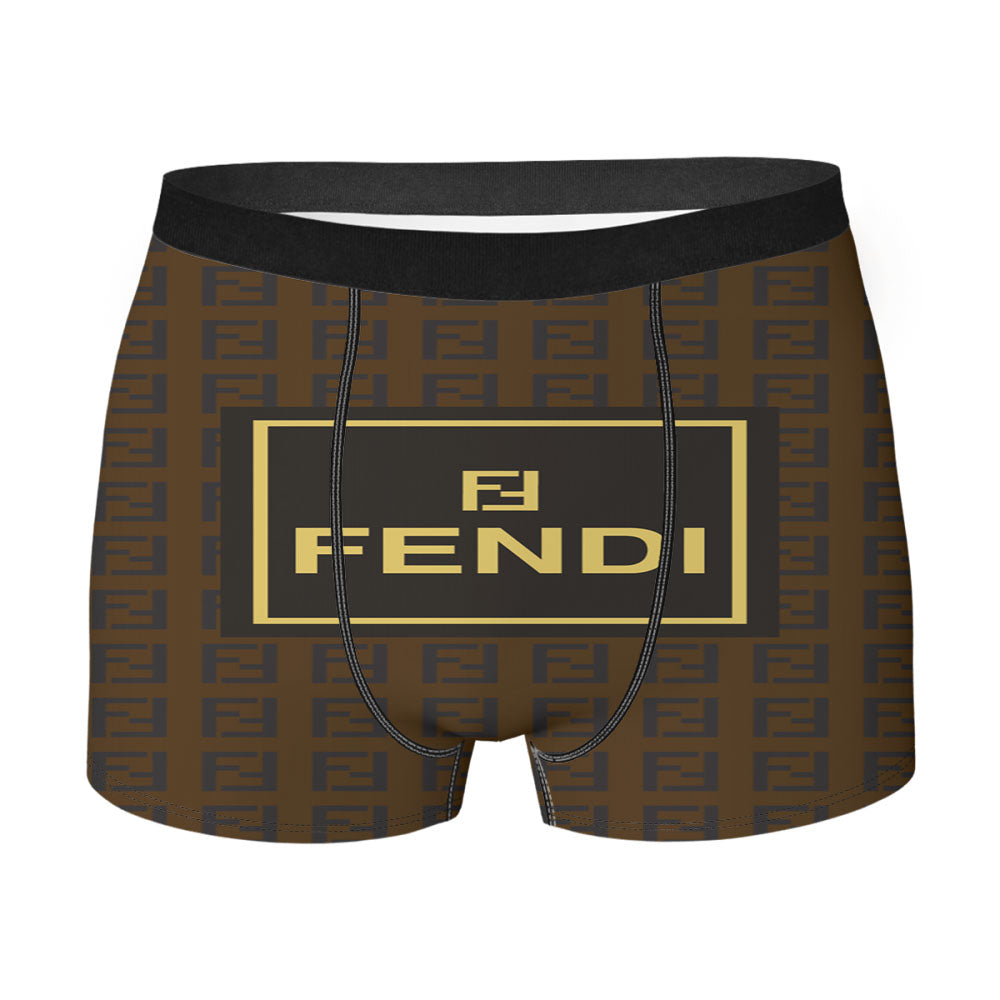 Fl Fendi Pattern Men's Boxer Briefs